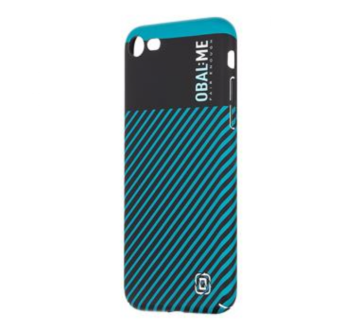 OBAL:ME Flossy Stripes Kryt pro Apple iPhone 7/8/SE2020/SE2022 Black/Teal