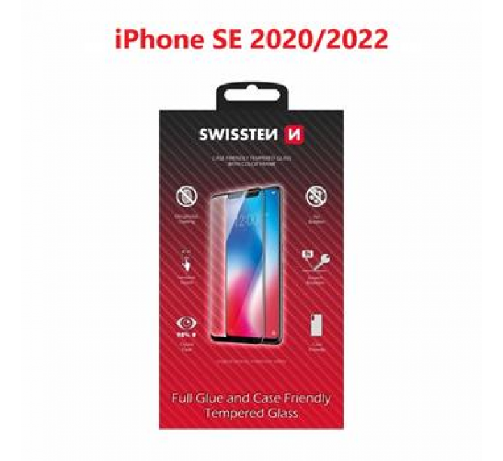 OCHRANNÉ TEMPEROVANÉ SKLO SWISSTEN COLOR FLAME CASE FRIENDLY  APPLE IPHONE SE 2020 RE 