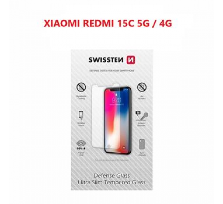 OCHRANNÉ TEMPEROVANÉ SKLO SWISSTEN PRO XIAOMI REDMI 15C 5G / 4G RE 2,5D
