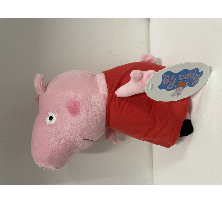 Plyšák Prasátko Peppa Pig červený bez potisku 20 cm