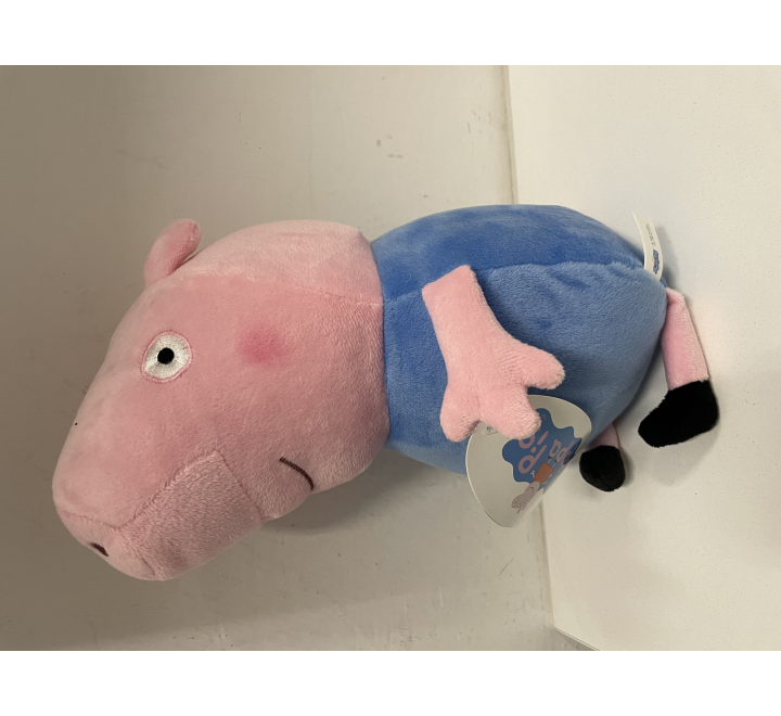 Plyšák Prasátko Peppa Pig modrý bez potisku 20 cm