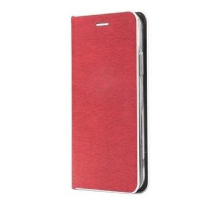 Pouzdro Forcell Luna Book Silver pro Apple iPhone 12 Pro Max, červená