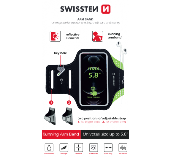 POUZDRO SWISSTEN ARMBAND CASE vel. 5,8