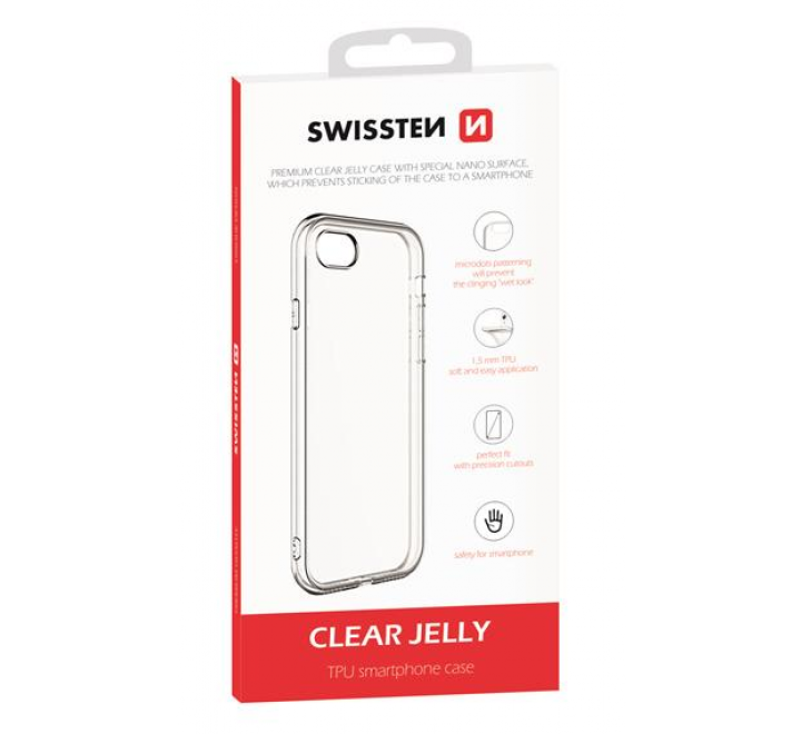 POUZDRO SWISSTEN CLEAR JELLY APPLE IPHONE 13 TRANSPARENTNÍ