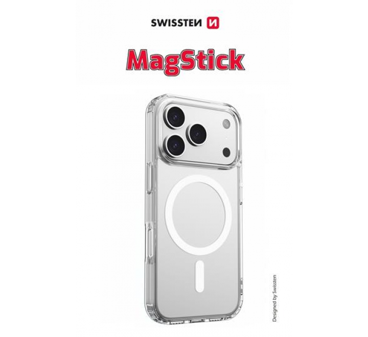 POUZDRO SWISSTEN CLEAR JELLY MagStick PRO APPLE IPHONE 17 PRO MAX TRANSPARENTNÍ
