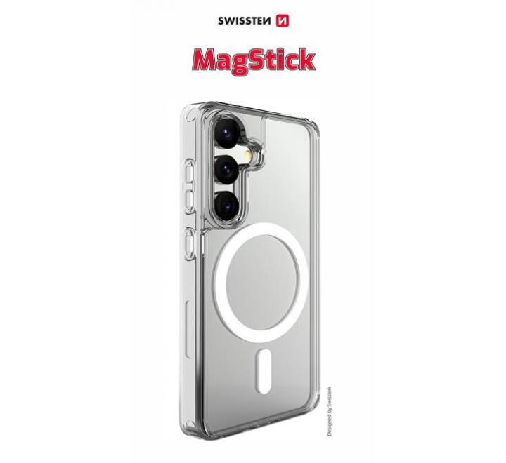 POUZDRO SWISSTEN CLEAR JELLY MagStick PRO SAMSUNG S721B GALAXY S24 FE 5G TRANSPARENTNÍ