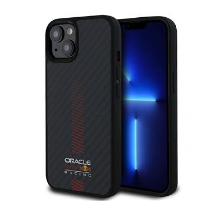 Red Bull Carbon Powerbar MagSafe Zadní Kryt pro iPhone 13 Black