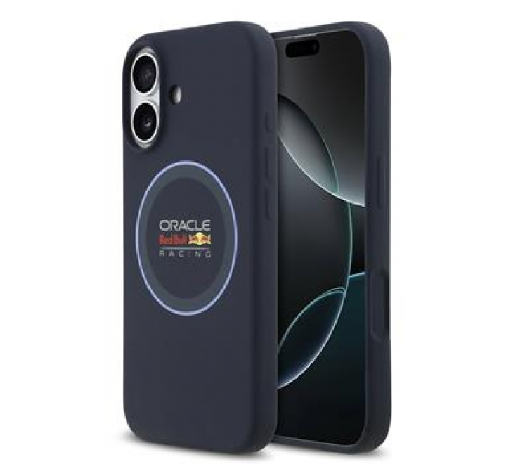 Red Bull Silicone Blue Ring MagSafe Zadní Kryt pro iPhone 17 Navy