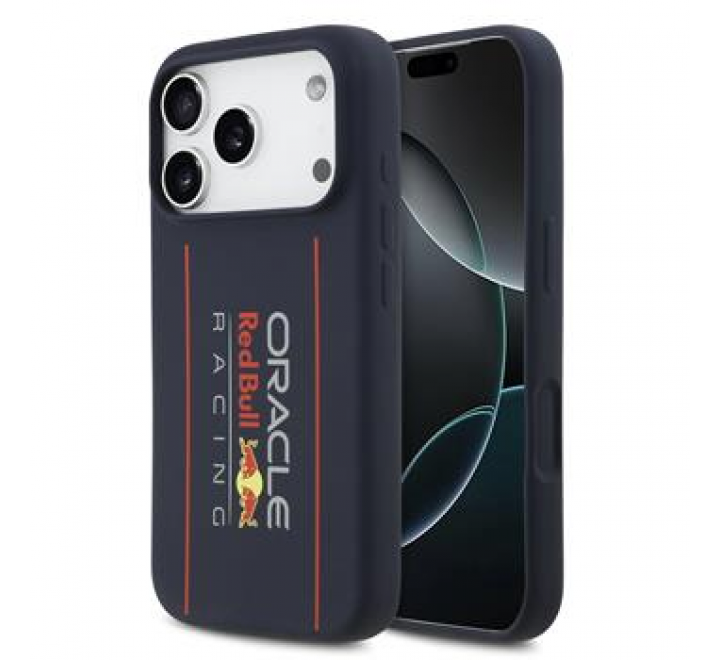 Red Bull Silicone Vertical Logo MagSafe Zadní Kryt pro iPhone 17 Pro Navy