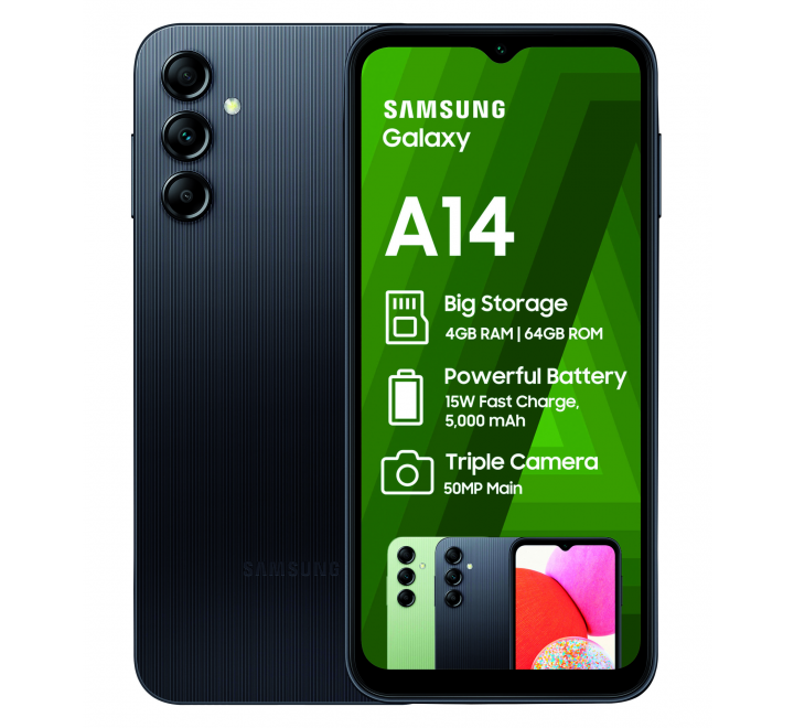 Samsung Galaxy A14 A145R 4GB/64GB Black
