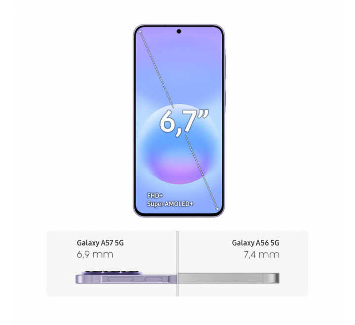 Samsung Galaxy A57 5G A576B 8GB/128GB Awesome Lilac