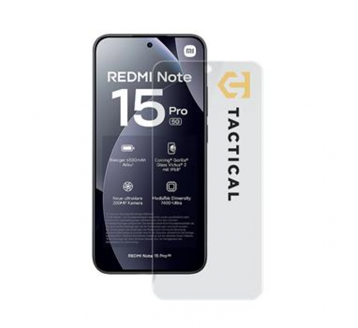 Tactical Glass Shield 2.5D sklo pro Xiaomi Redmi Note 15 Pro 5G Clear