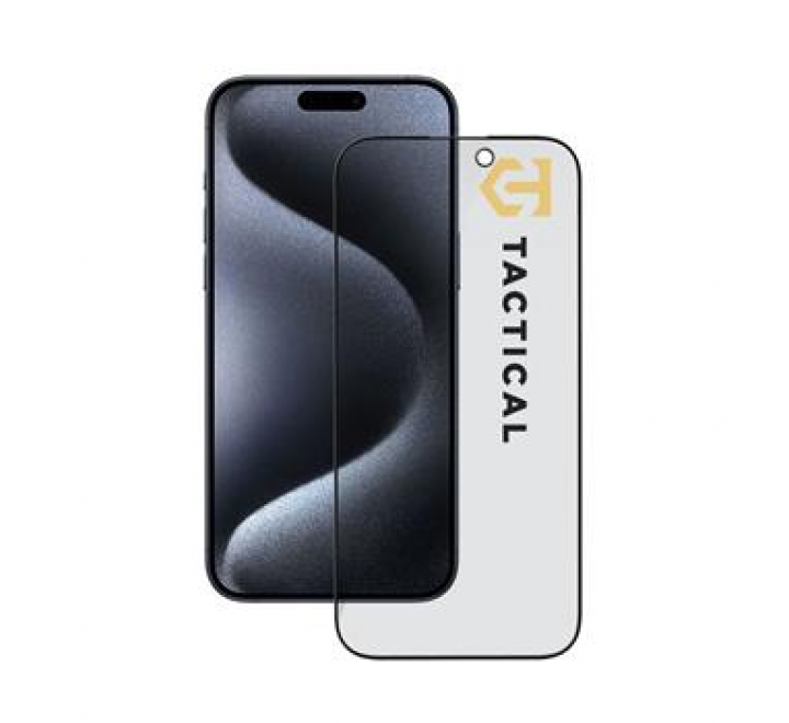 Tactical Glass Shield Privacy Stealth 5D sklo pro Apple iPhone 15 Pro Black