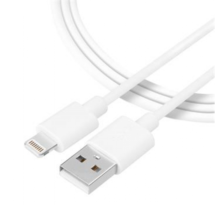 Tactical Smooth Thread Cable USB-A/Lightning 2m White