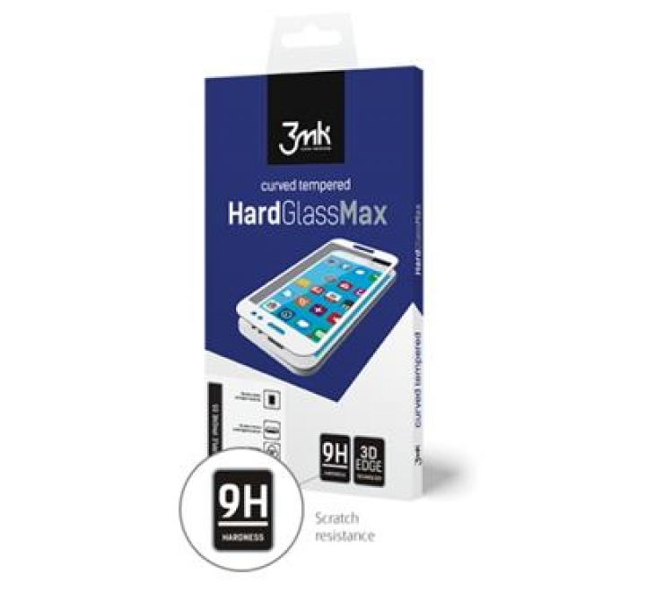 Tvrzené sklo 3mk HardGlass MAX pro Apple iPhone 8, černá