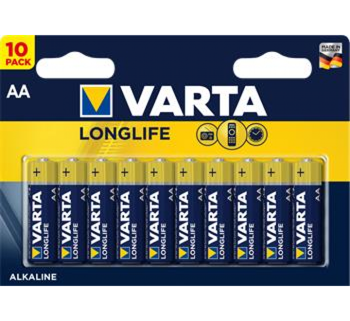 Varta Longlife AA Baterie 10ks (EU Blister)