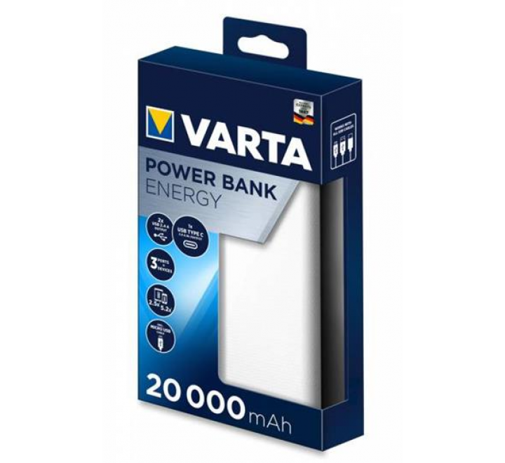 VARTA Power Bank Energy 20000mAh Silver